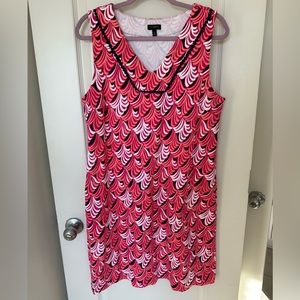 Talbots Sleeveless Dress with Detail Around Collar - Size: L